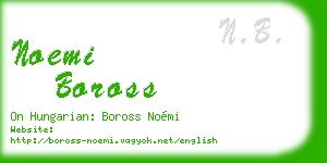 noemi boross business card